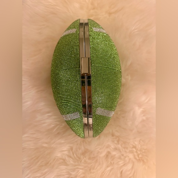 NWT Rhinestone Football Purse - Picture 3 of 5